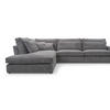 ECKSOFA Comforto MINI CORD 280 x 224 cm Ausrichtung links - Dunkelgrau, Textil (224/280cm) - AN-Moebel 4u