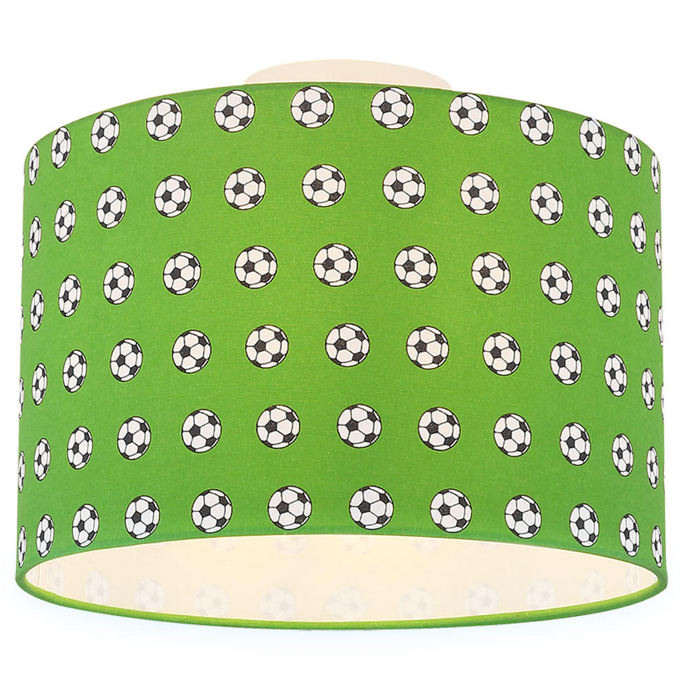 DECKENLEUCHTE Metall grün Fußballdesign - Grün, Metall (30/30/25.5cm) - Globo Lighting