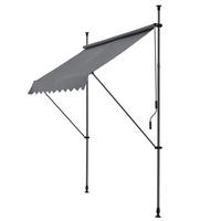 KLEMMMARKISE Stem - Hellgrau, Textil/Metall (200/309/120cm) - pro.tec