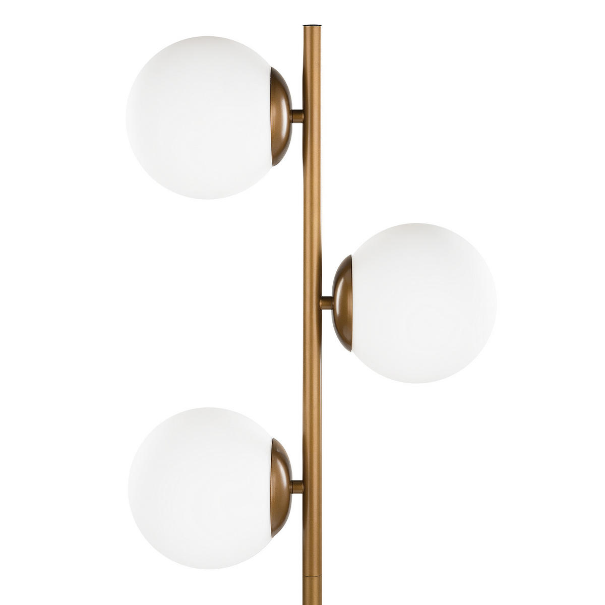 STEHLAMPE Wadi 35/35/153 cm - Goldfarben, Metall (35/35/153cm) - Beliani