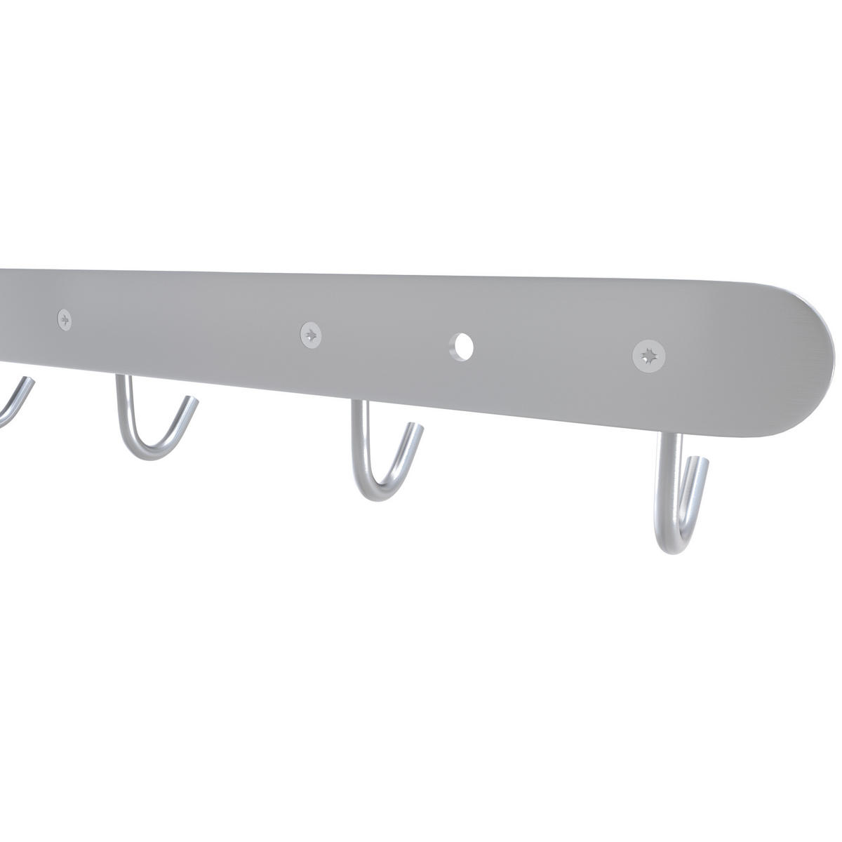 GARDEROBENLEISTE 38.1/5.5/5.5 cm - Silberfarben, Metall (5.5/5.5/38.1cm) - Intirilife