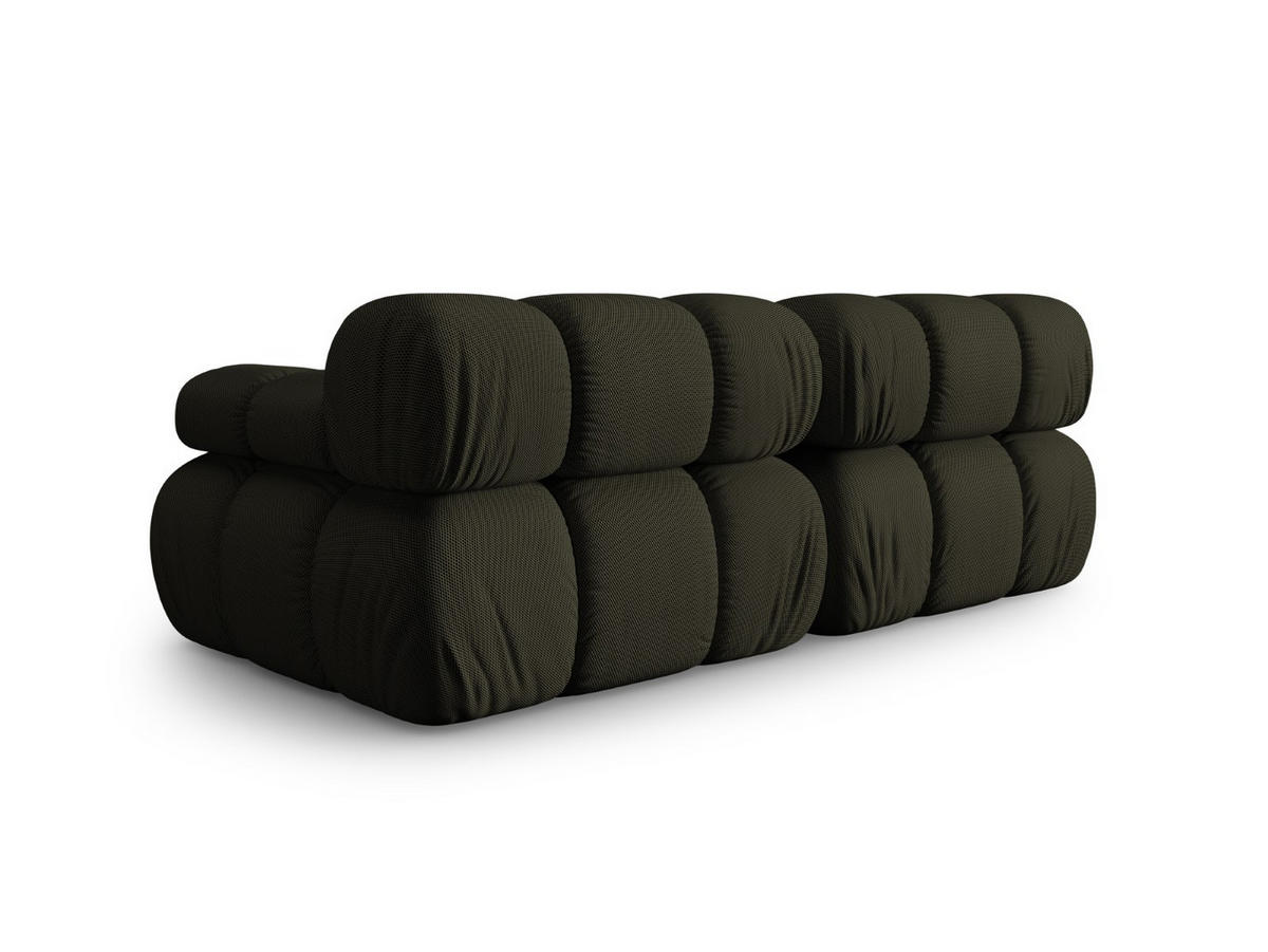 SOFA modular Bellis aus 3D-Stoff Amazonasgrün 2 Sitzplätze - Waldgrün, Textil (94/70/188cm) - Micadoni