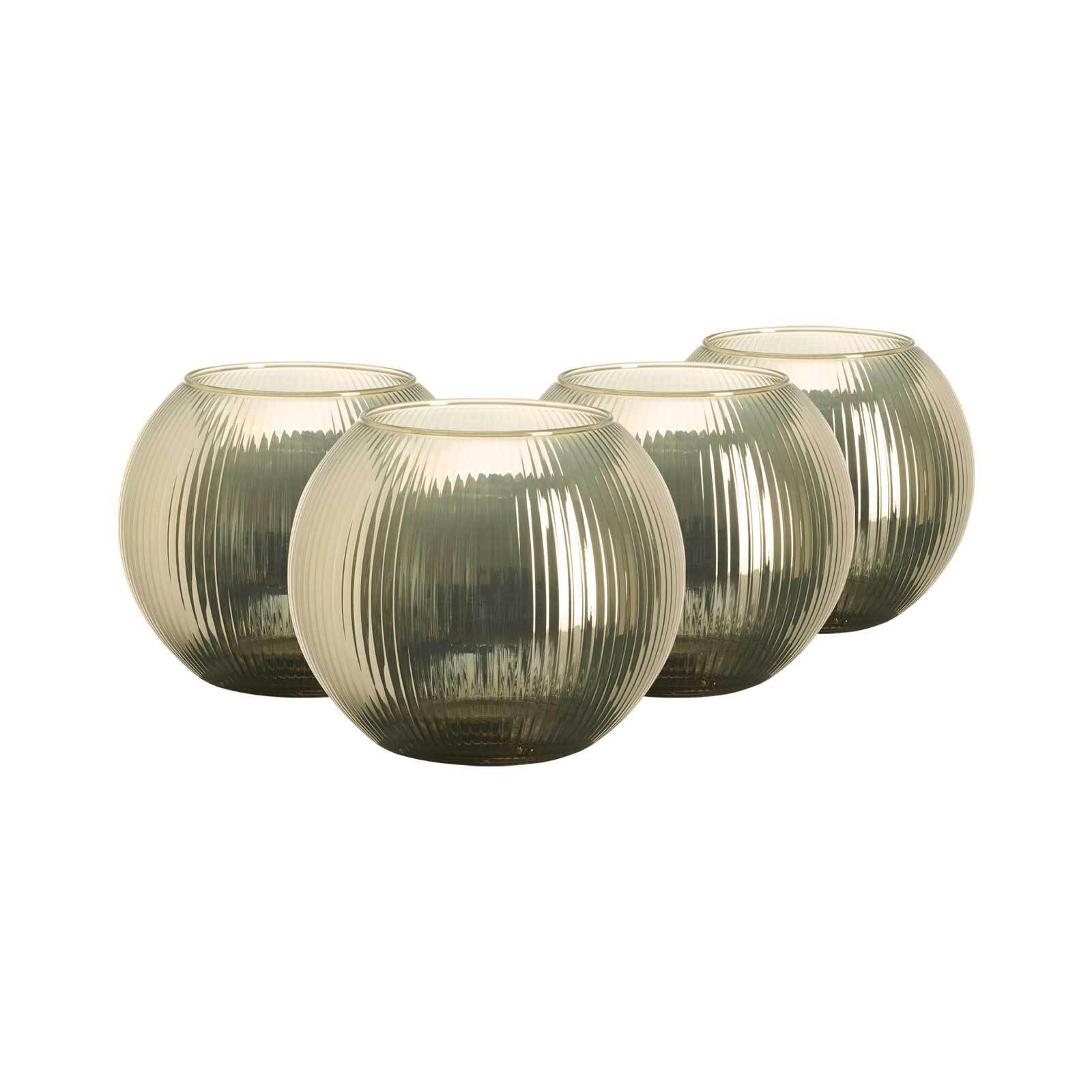 WINDLICHTER Elysia gold ø 19 cm 4er Set - Goldfarben, Glas (19/16/19cm) - Ritzenhoff Breker