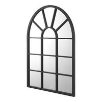 WANDSPIEGEL Villalago - Schwarz, Glas/Holzwerkstoff (60/80/1.8cm) - [en.casa]