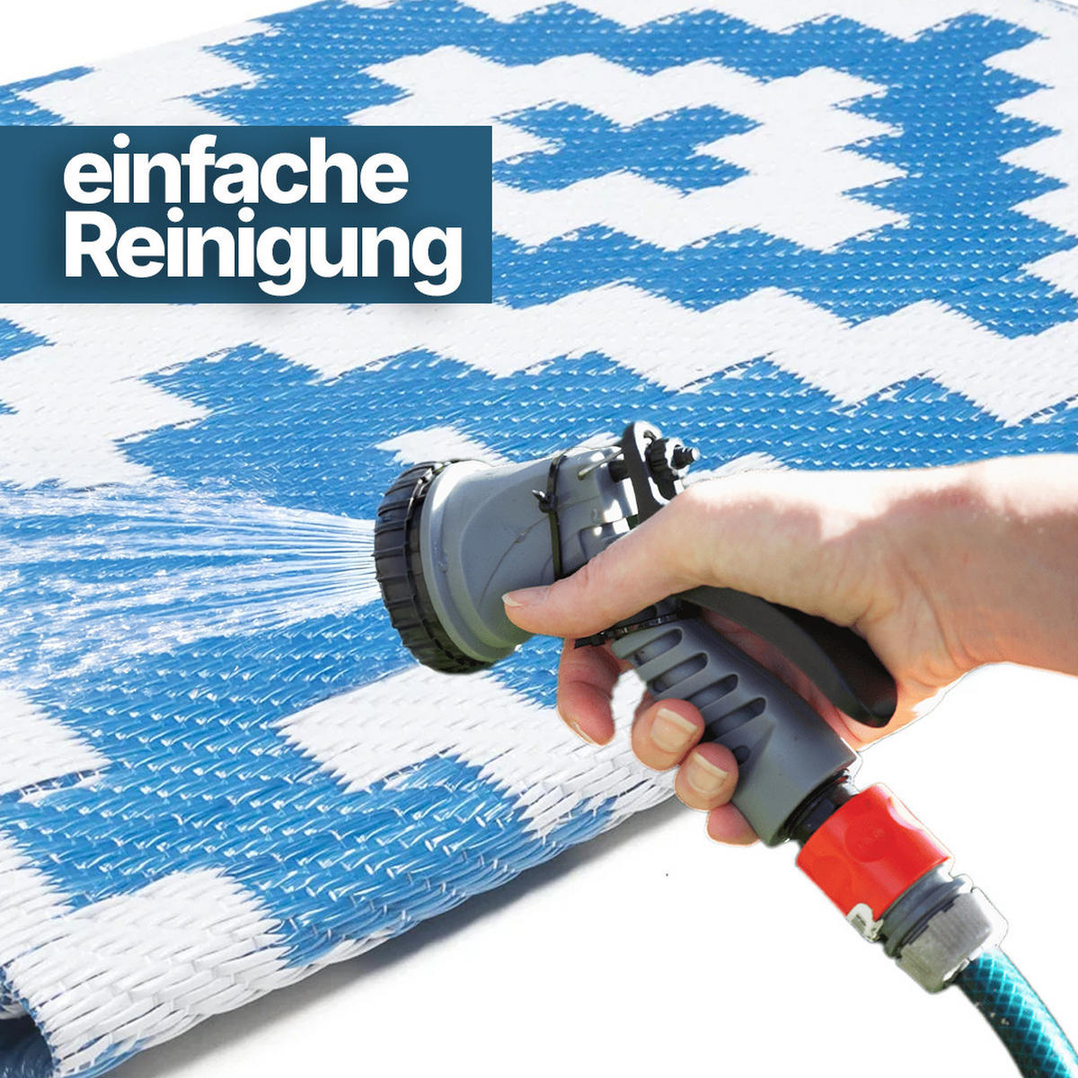 TEPPICH IBIZA Blau 120/180 cm - Blau, Kunststoff (120/180cm) - Tapiso