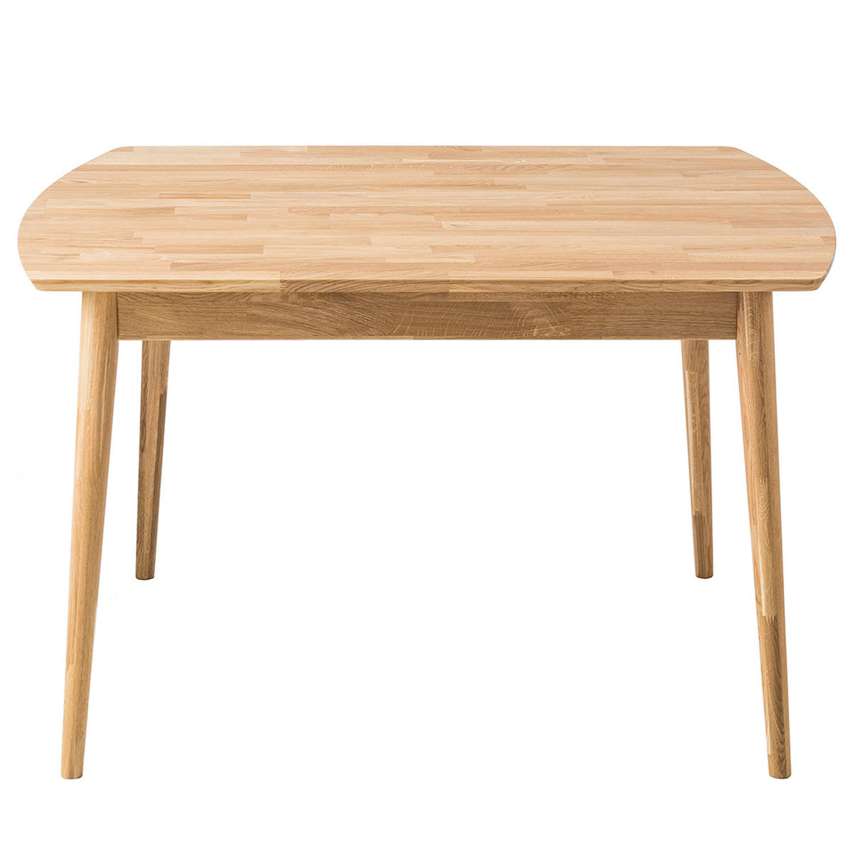 ESSTISCH - Eiche massiv - Eichefarben, Holz (90/120/75cm) - home24