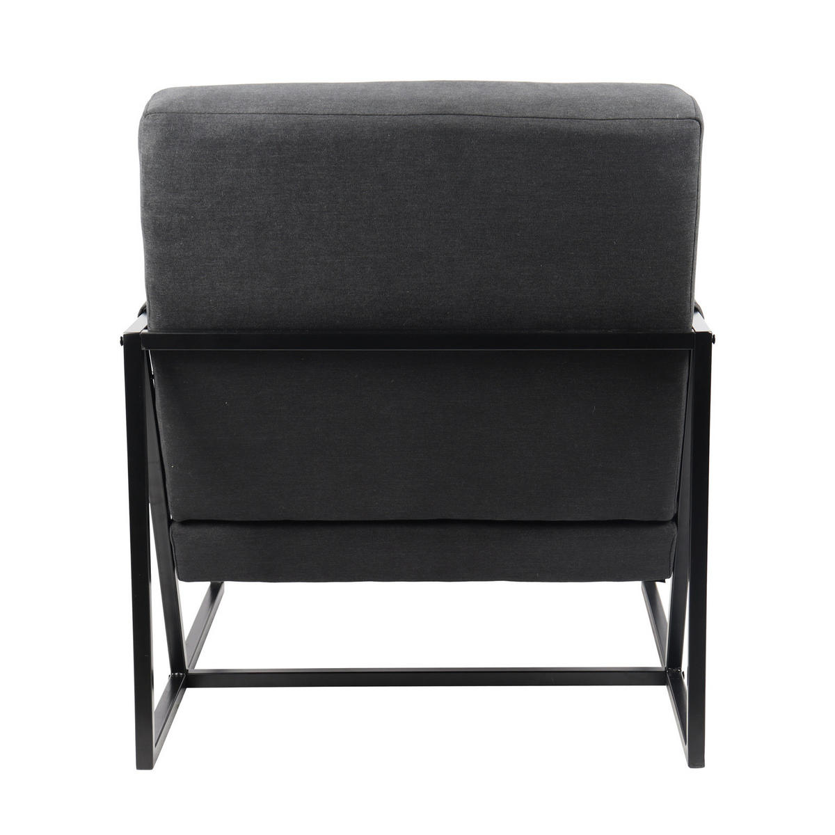 LOUNGESTUHL CHRIS - Anthrazit, Textil (66/77/82.5cm) - SVITA