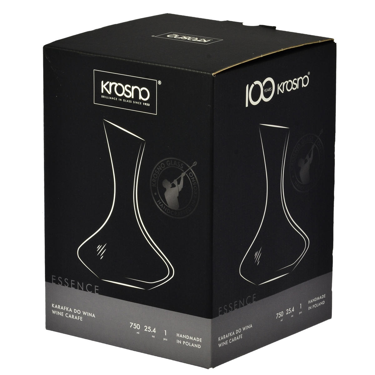 WEINDEKANTER, 1 Stk., 750 ml, Handgemacht - Transparent, Glas (0.75L) - Krosno Glass