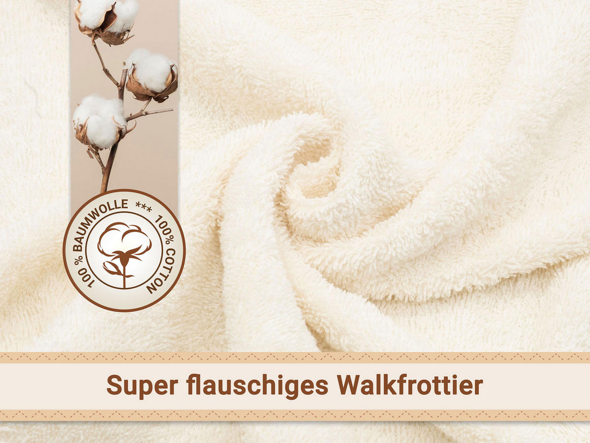 HANDTÜCHER, 100x100 cm, 100% Baumwolle, natur - Beige, Textil (100/100cm) - Zollner
