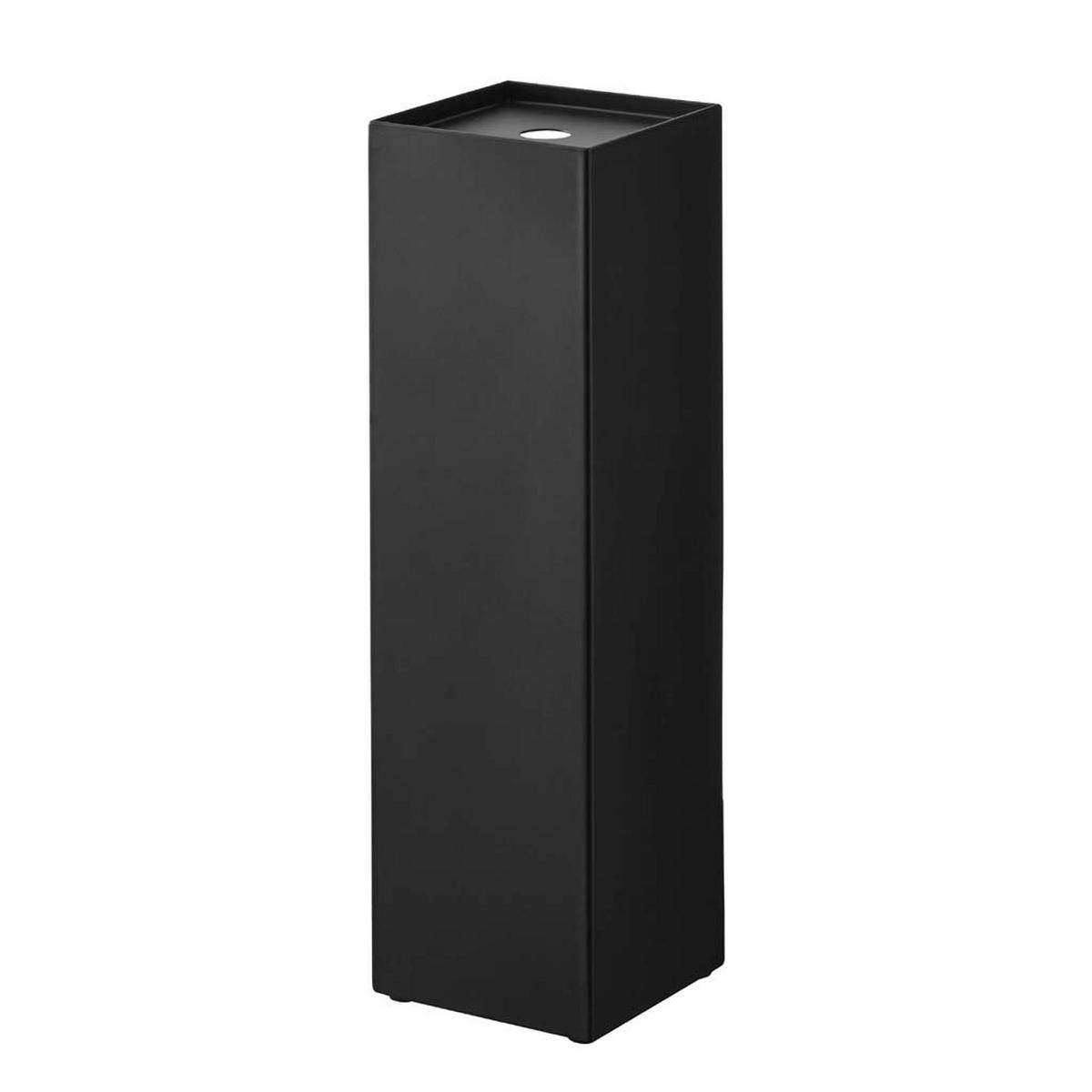 YAMAZAKI Tower 7851 Toilettenpapierhalter in Schwarz - Stilvolle und praktische Lösung - Schwarz, Metall (11.5/38.5/11.5cm) - Yamazaki