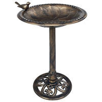 VOGELBAD Bronzen Kunststoff - Bronzefarben, Kunststoff (150/76/150cm) - vidaXL