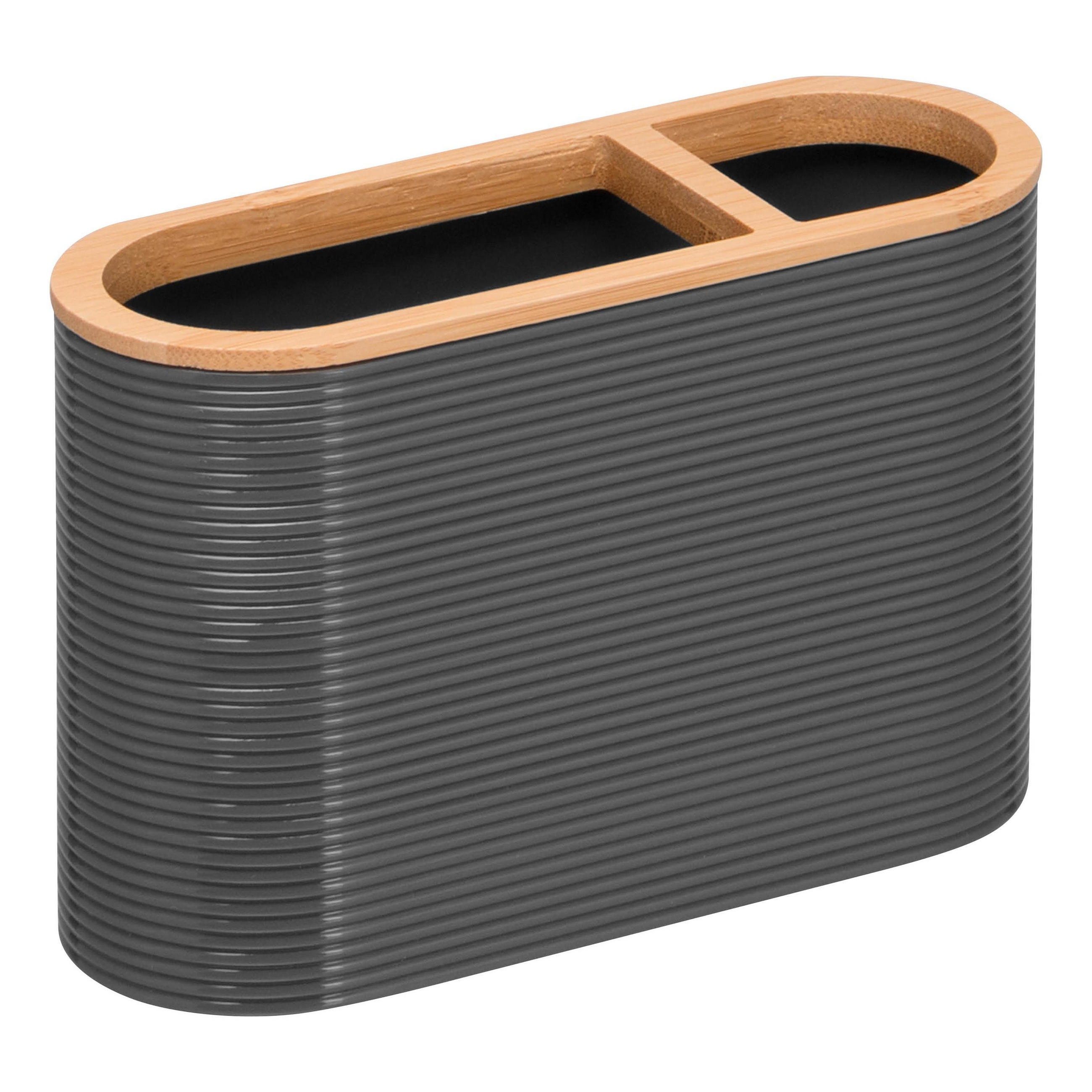 ZAHNBÜRSTENHALTER SEGNO, grau - Grau, Kunststoff (14/9.3/5.5cm) - bremermann