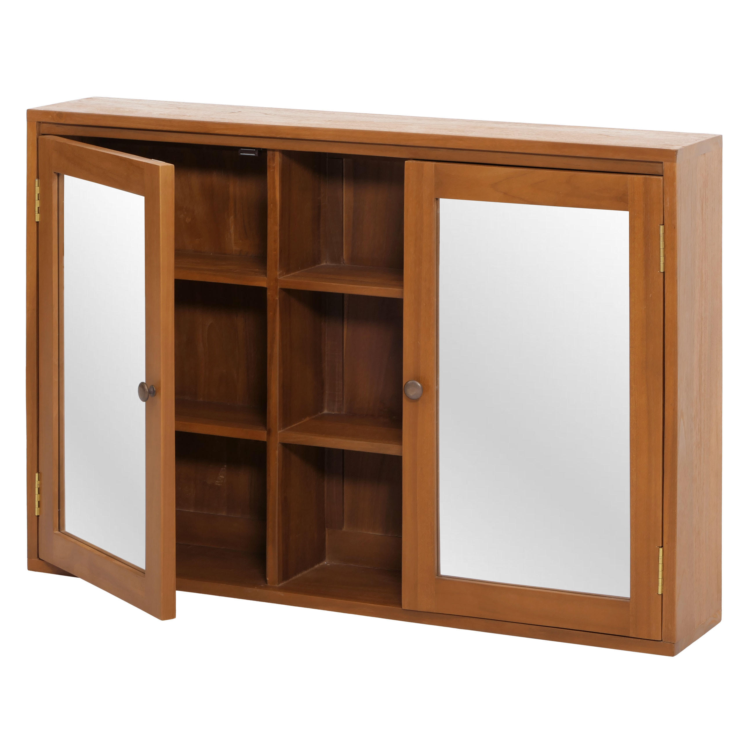 SPIEGELSCHRANK Braun - Braun, Holz (100/70/20cm) - MCW