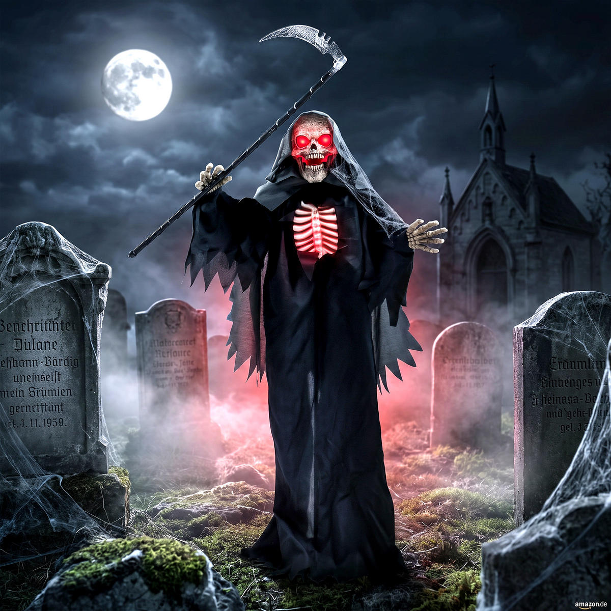 HALLOWEEN-DEKORATION Schwarz 80.0/18.0/170.0cm - Schwarz, Metall (18/170/80cm)
