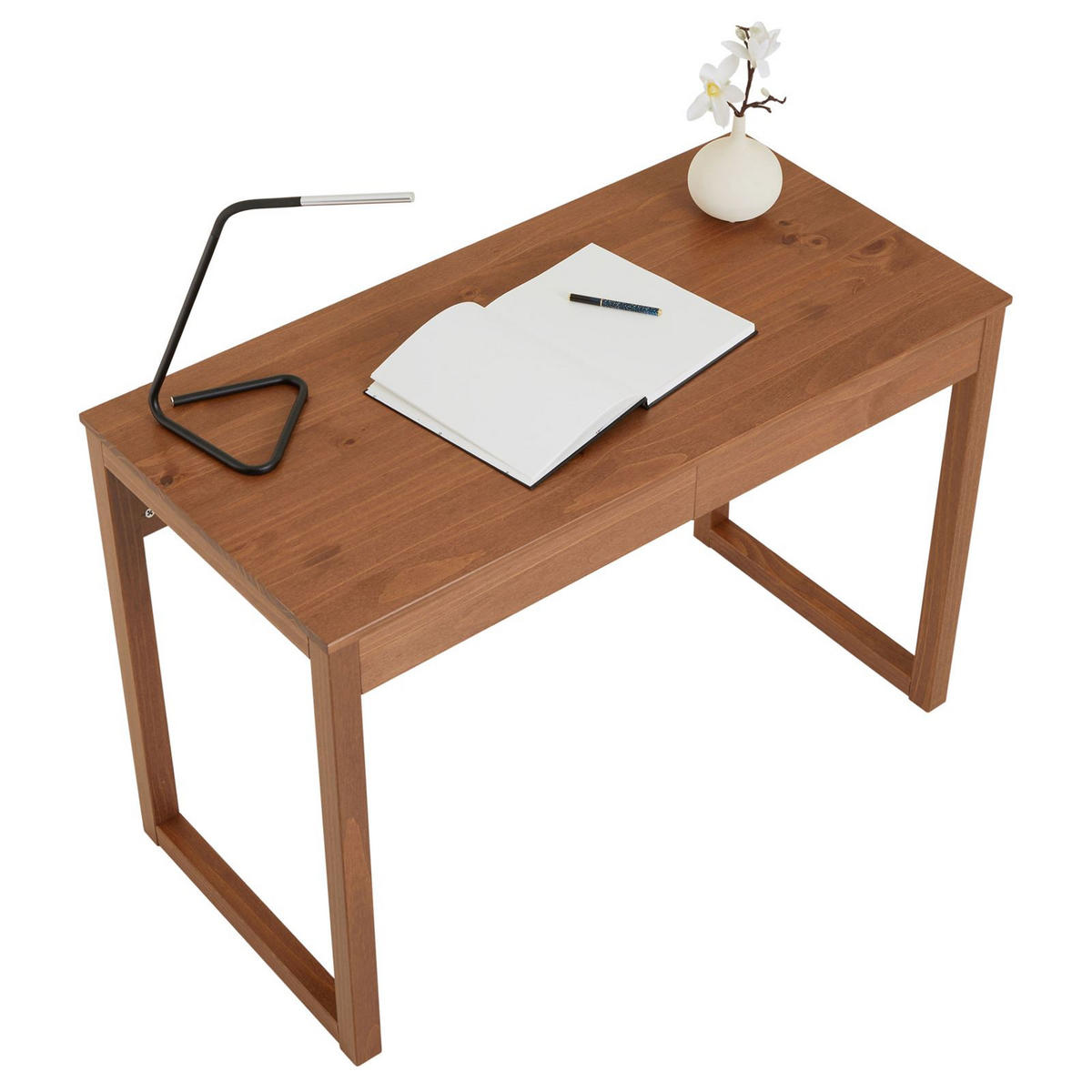 SCHREIBTISCH NOAH - Kastanienfarben, Holz (54/110/75cm) - IDIMEX