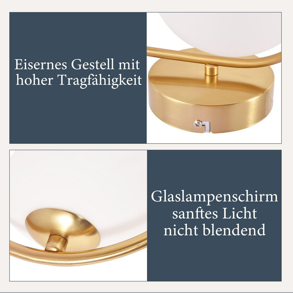 WANDLEUCHTE Verve - Goldfarben, Metall (22/32/10cm) - Nettlife