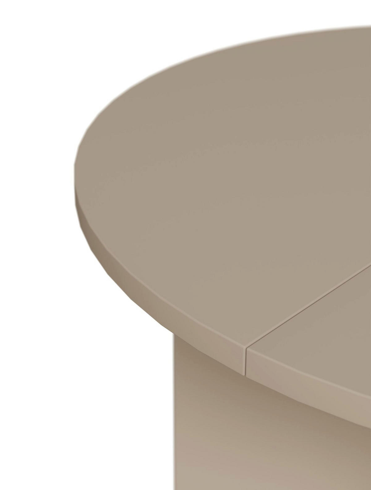 JÍDELNÍ stůl Selsey Ovo kulatý, cappuccino, rozkládací, 110–190 × 110 cm - béžová, kompozitní dřevo (109.6/109.6/75cm) - Selsey