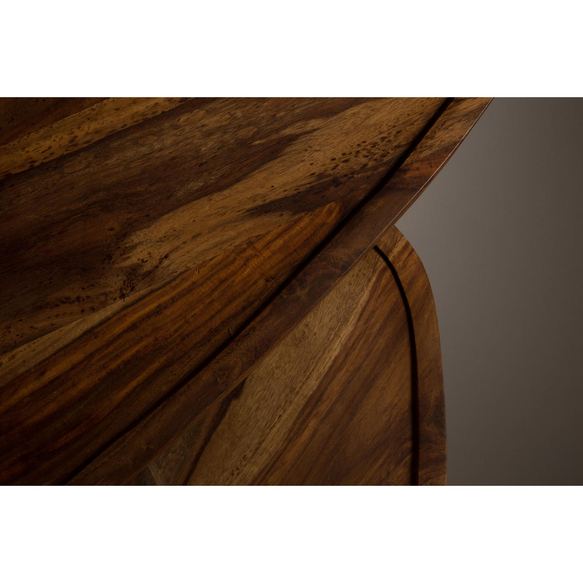 COUCHTISCH Sham Organische Form 2er-Set - Braun, Holz (110/60/40cm) - Dutchbone
