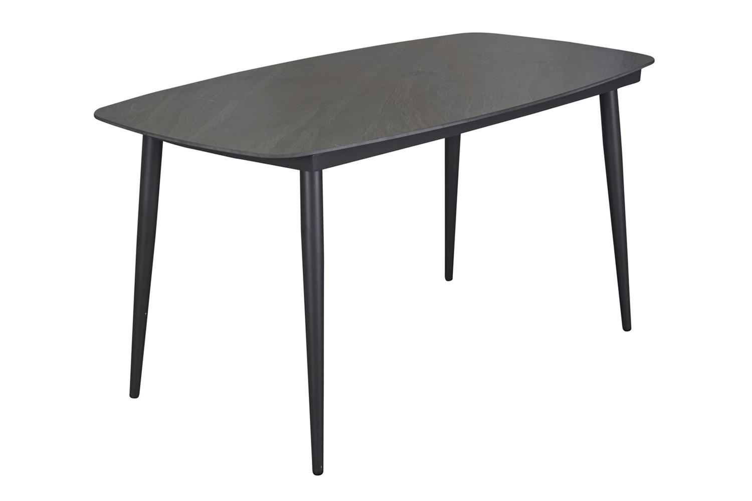 GARTENTISCH Balu 160x90x75cm, Stein, Anthrazit - Anthrazit, Stein (90/160/75cm) - dasmöbelwerk