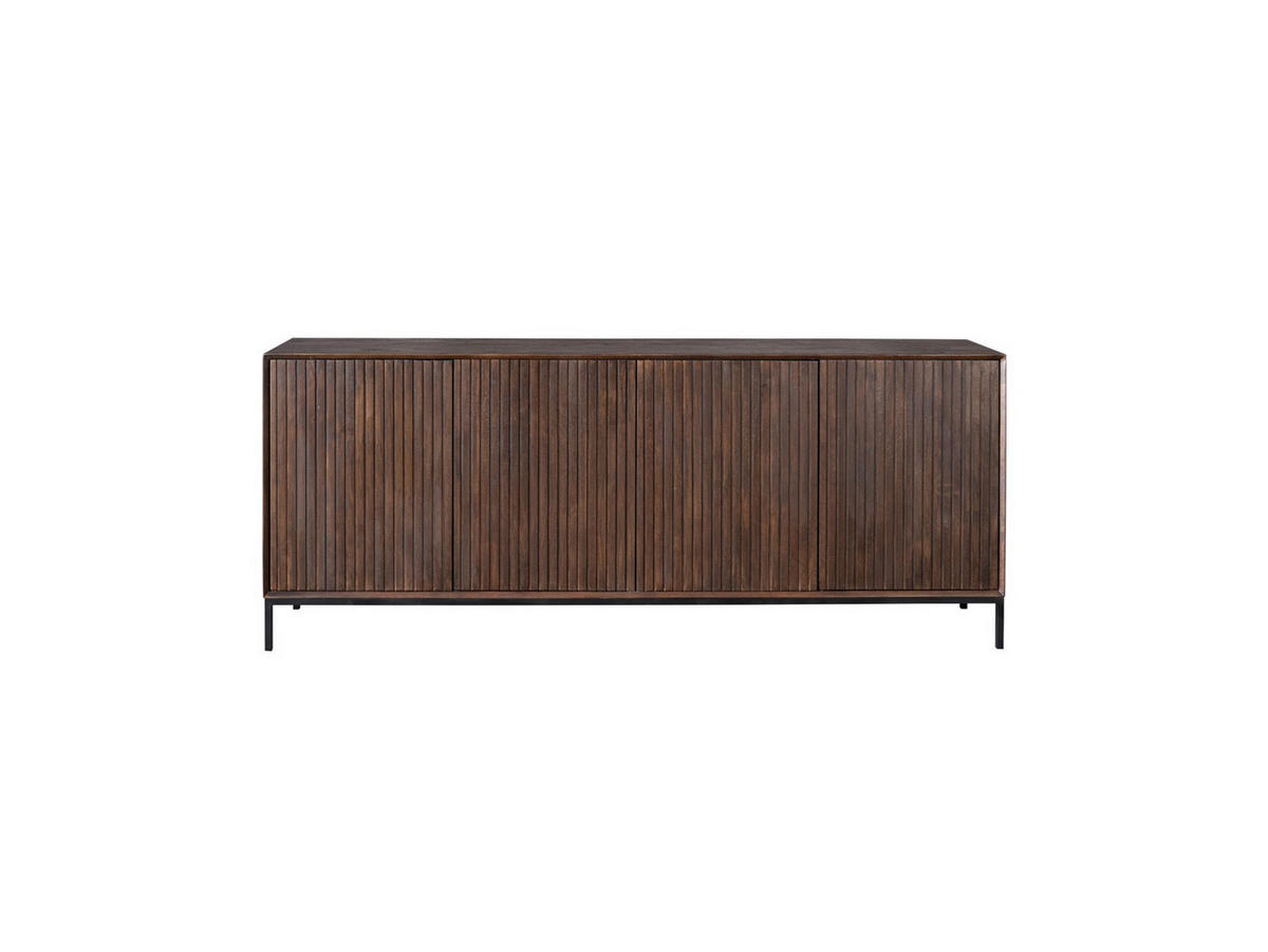 SIDEBOARD Dimora Mangoholz 210 cm / 45 cm Braun - Braun, Holz (210/85/45cm) - Villa Möbel