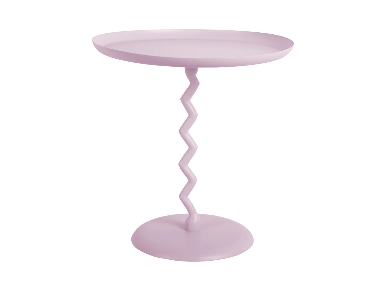 BEISTELLTISCH Zig Zag 40/40/42 cm - Lila, Metall (40/40/42cm) - Leitmotiv