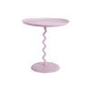 BEISTELLTISCH Zig Zag 40/40/42 cm - Lila, Metall (40/40/42cm) - Leitmotiv