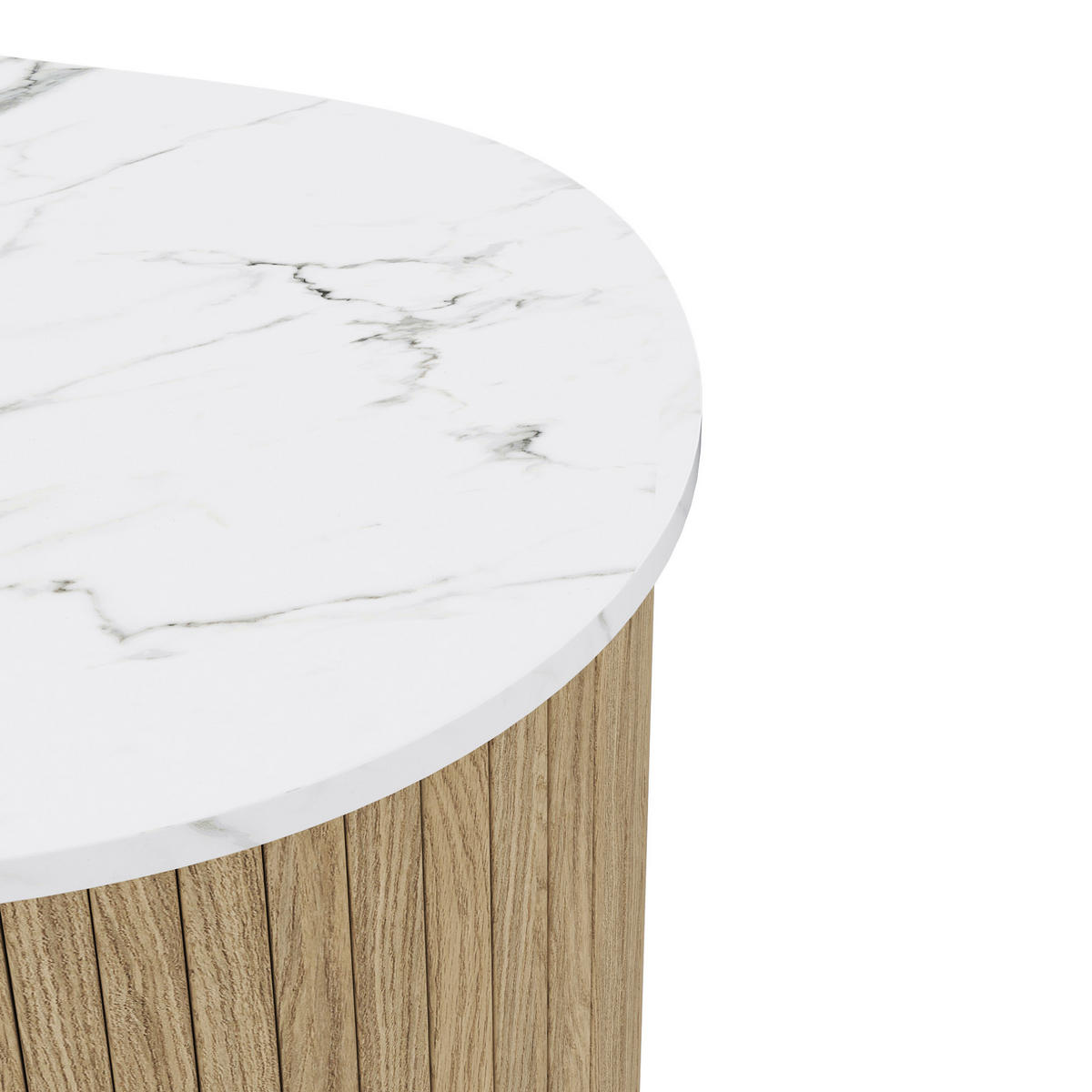 COUCHTISCH aus MDF 60x37x38 & 40x25x50 cm in Natur - Naturfarben, Holzwerkstoff (37/60/38cm) - Modfu