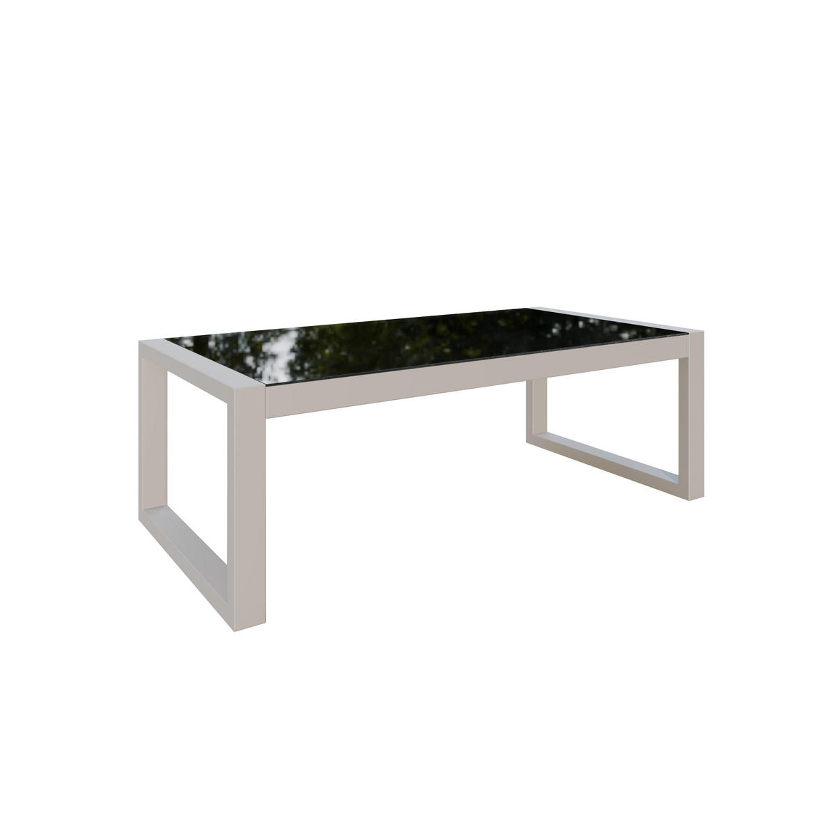 GARTENSET Madera für 6 Personen Balkonmöbel Aluminium Terassenmöbel Sitzbank, 4-tlg. Tisch kaschmir, graubeige - Kaschmir/Beige, Kunststoff/Metall - Margaret Hadas24