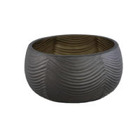 SCHALE Elichi Braun 22/22/10.5cm - Braun, Glas (10.5cm) - PTMD Collection