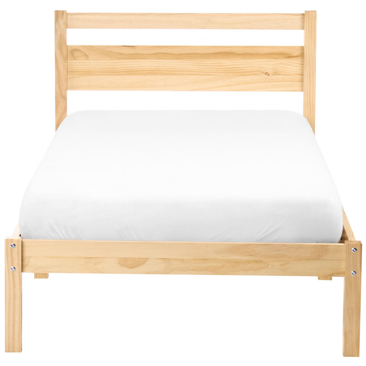 POSTEL s roštem 90/200 cm Borovicové dřevo Světle hnědá Echallon - hnědá/světle hnědá, dřevo (90/200cm) - Beliani