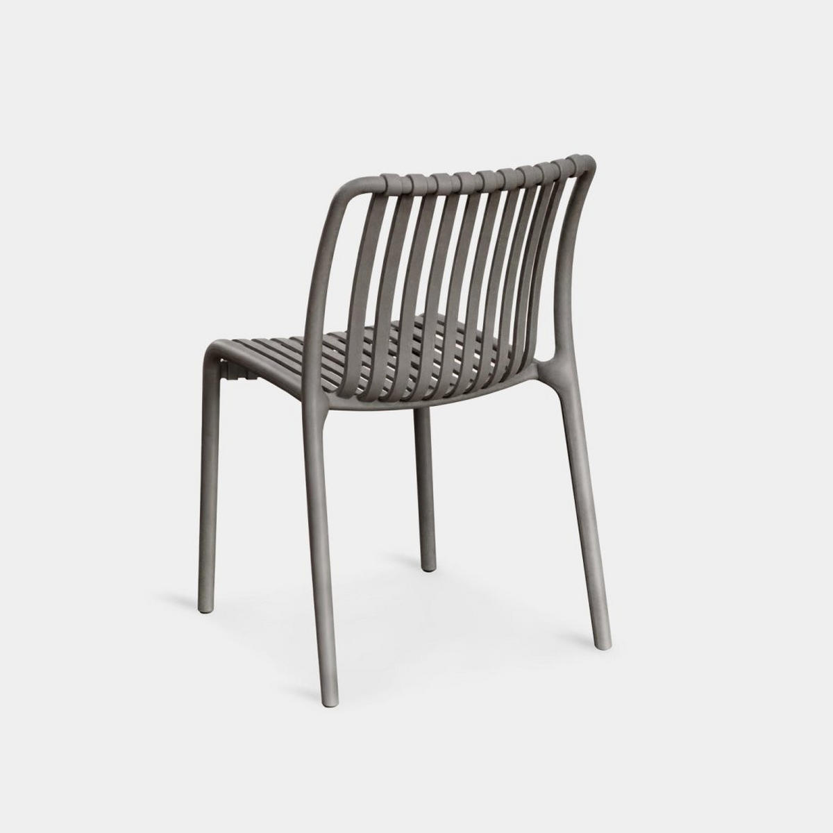 STUHL FÜR DRAUSSEN Ollie Grau 45 cm x 78 cm - Grau, Kunststoff (45/78/62cm) - Klast Home