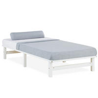 HOLZBETT Palettenbett 90/200 cm weiß - Weiß, Holz (90/200cm) - Homestyle4u