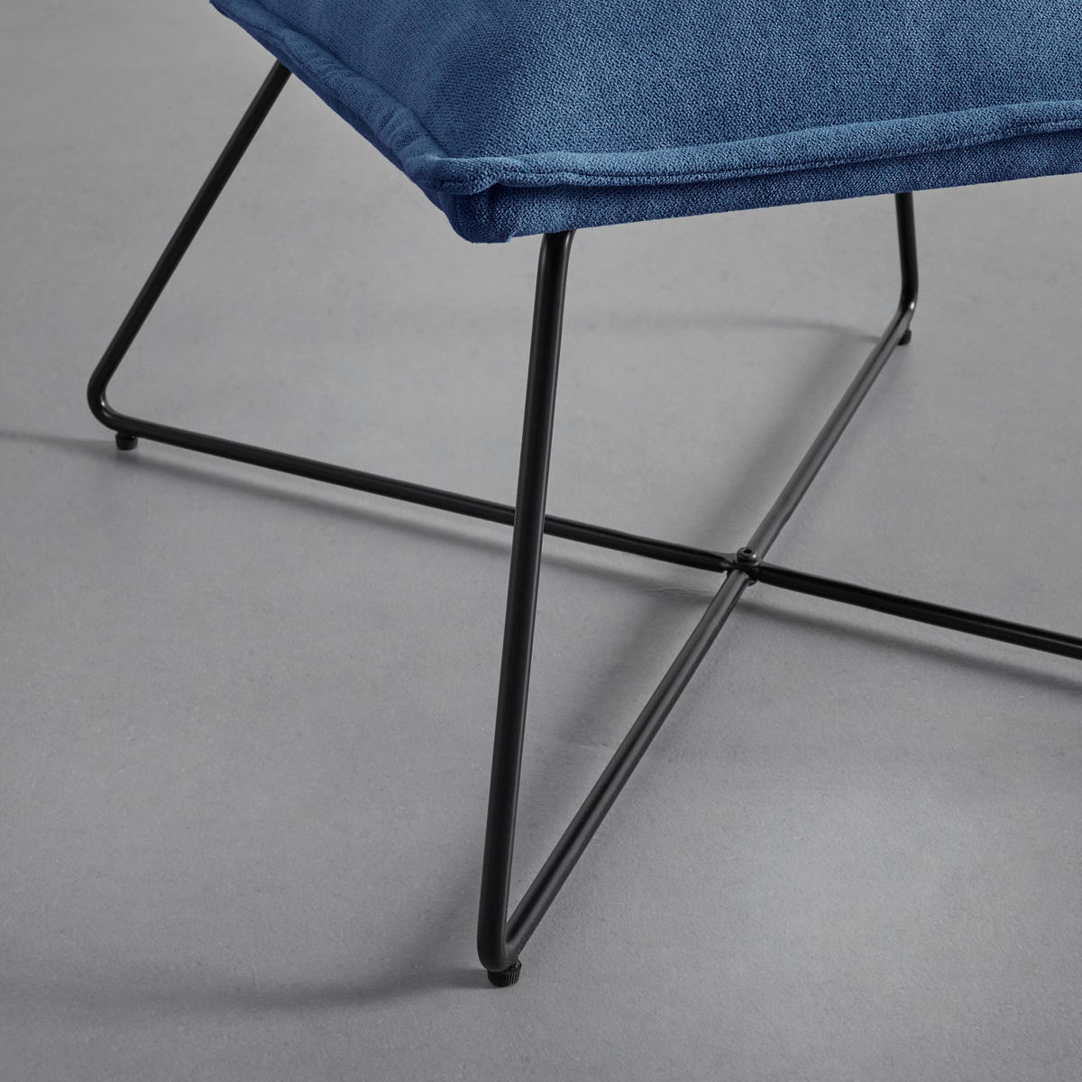 SESSEL Filip Blau Webstoff - Blau, Holz (63/82/69cm)