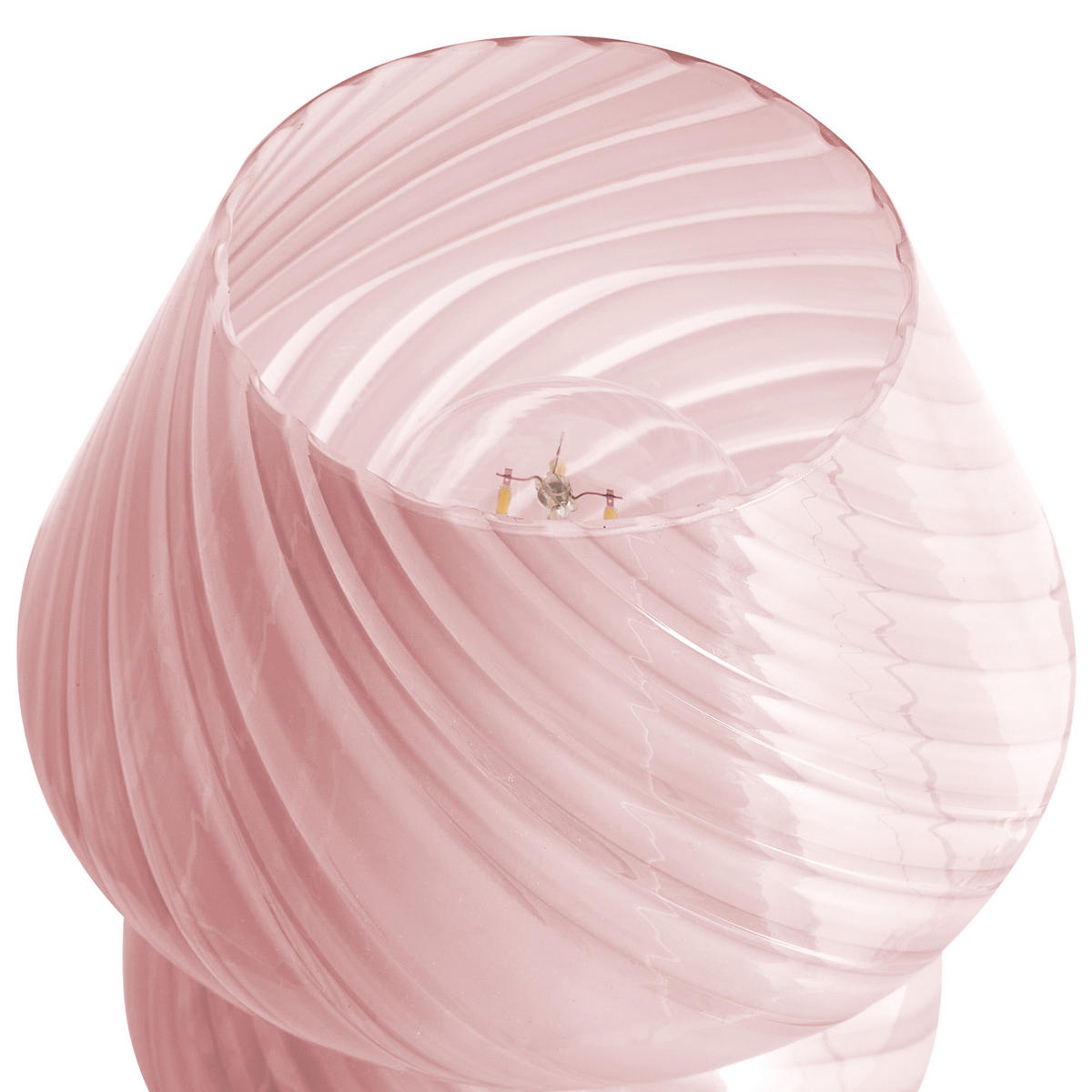 TISCHLEUCHTE Rosa Lobo - Pink, Glas (14/14/18cm) - Beliani