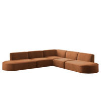 ECKSOFA Palma In Noel - Rot, Holzwerkstoff/Textil (276/276cm) - Fun Möbel