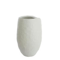 VASE Tingri Weiß Ø59/90 cm - Weiß, Stein (90cm) - Light & Living