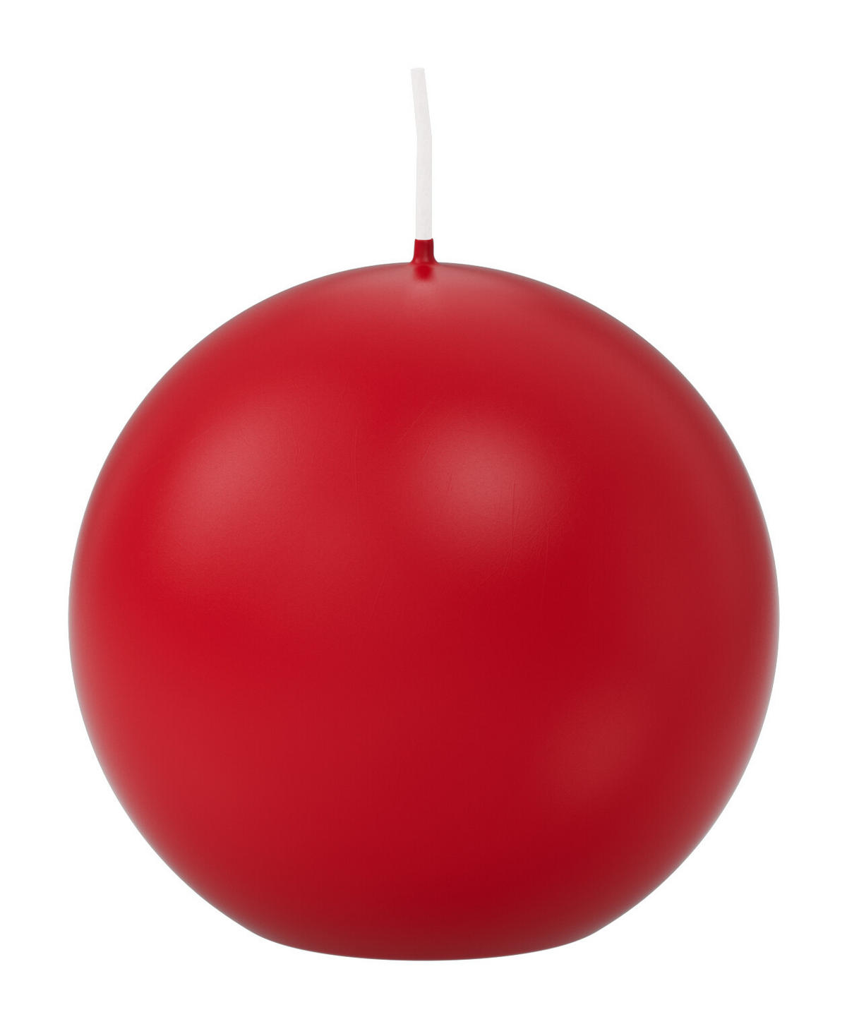 KUGELKERZEN Rot Ø 70 mm, 12 Stück - Rot, Paraffin (7/7/7cm) - Wiedemann Kerzen