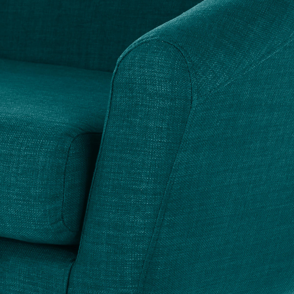 2-SITZER SOFA - Webstoff - Petrol, Textil (148/76/67cm) - home24