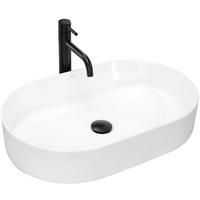 AUFSATZWASCHBECKEN Rea Nadia 60 - Weiß, Keramik (38.5/12/61cm) - REA