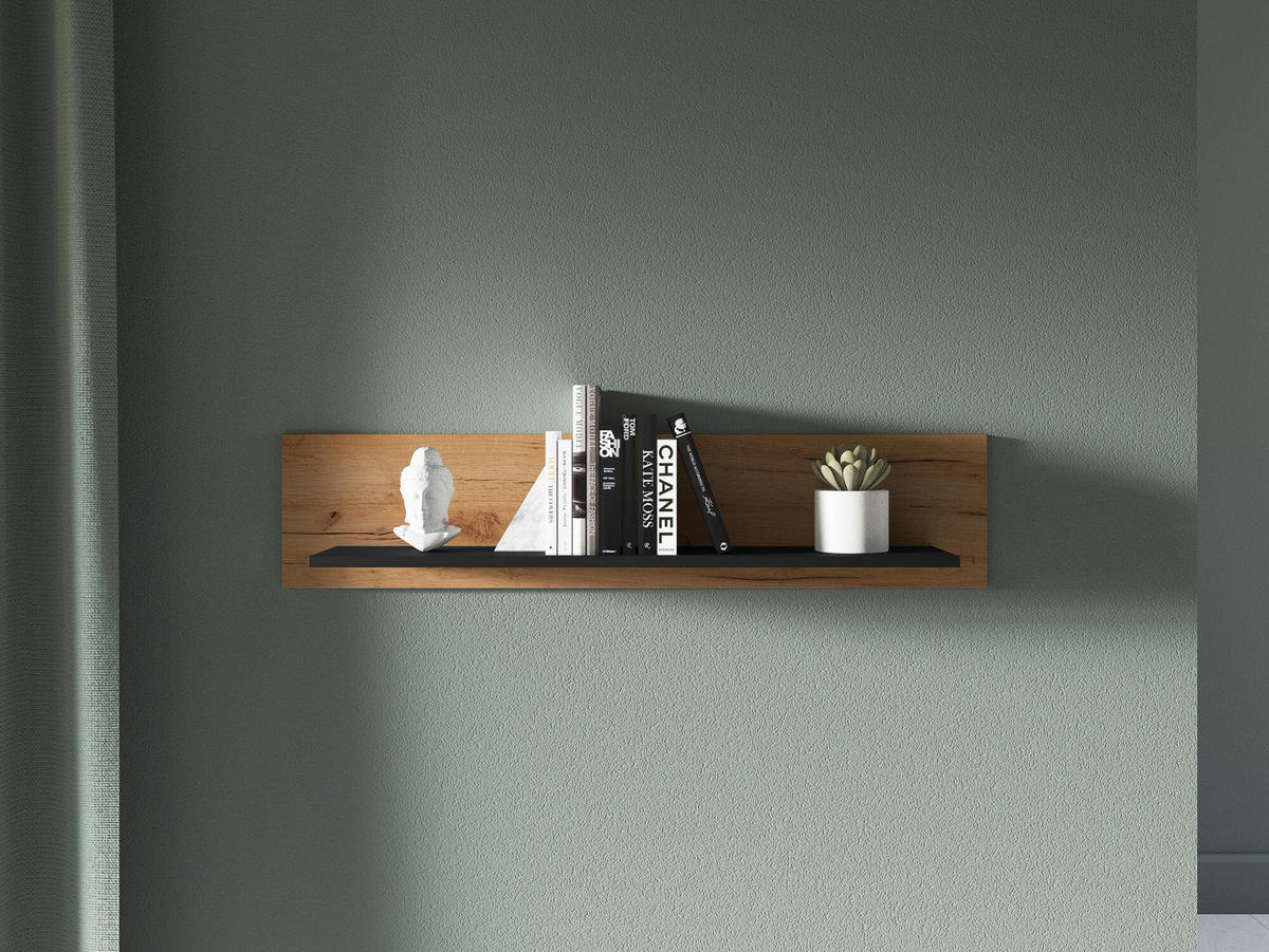 WANDREGAL URSO Beige 110x22x24 cm - Beige, Holzwerkstoff (110/24/22cm) - FURNLUX
