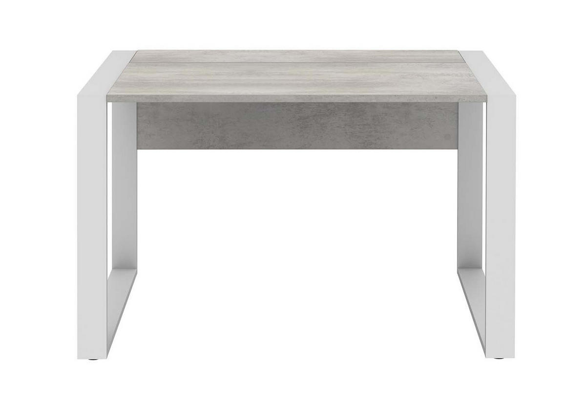 SCHREIBTISCH - 120x80cm - Beton - Grau, Holzwerkstoff (80/120/74cm)