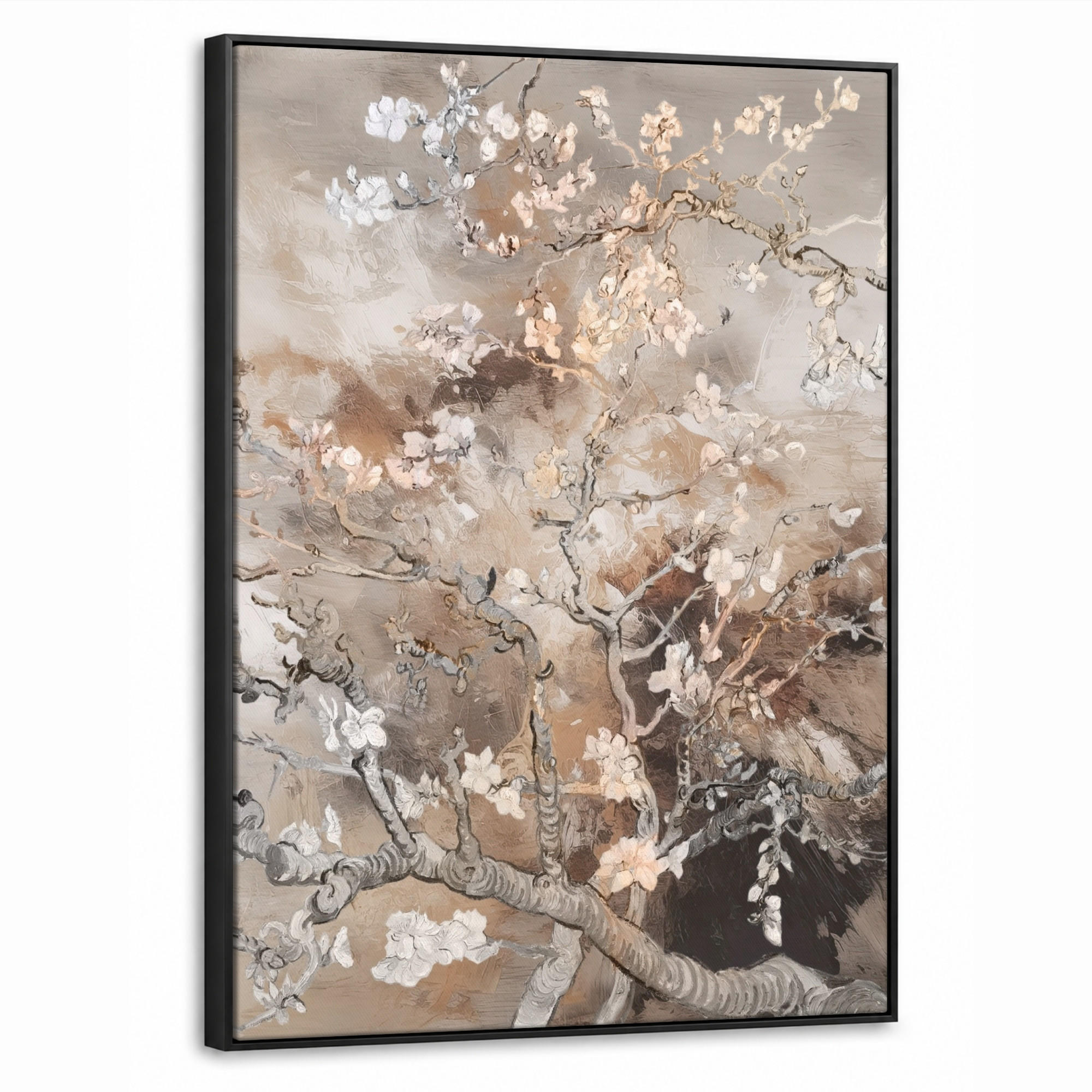 MuchoWow Leinwand Braun 70x100 cm