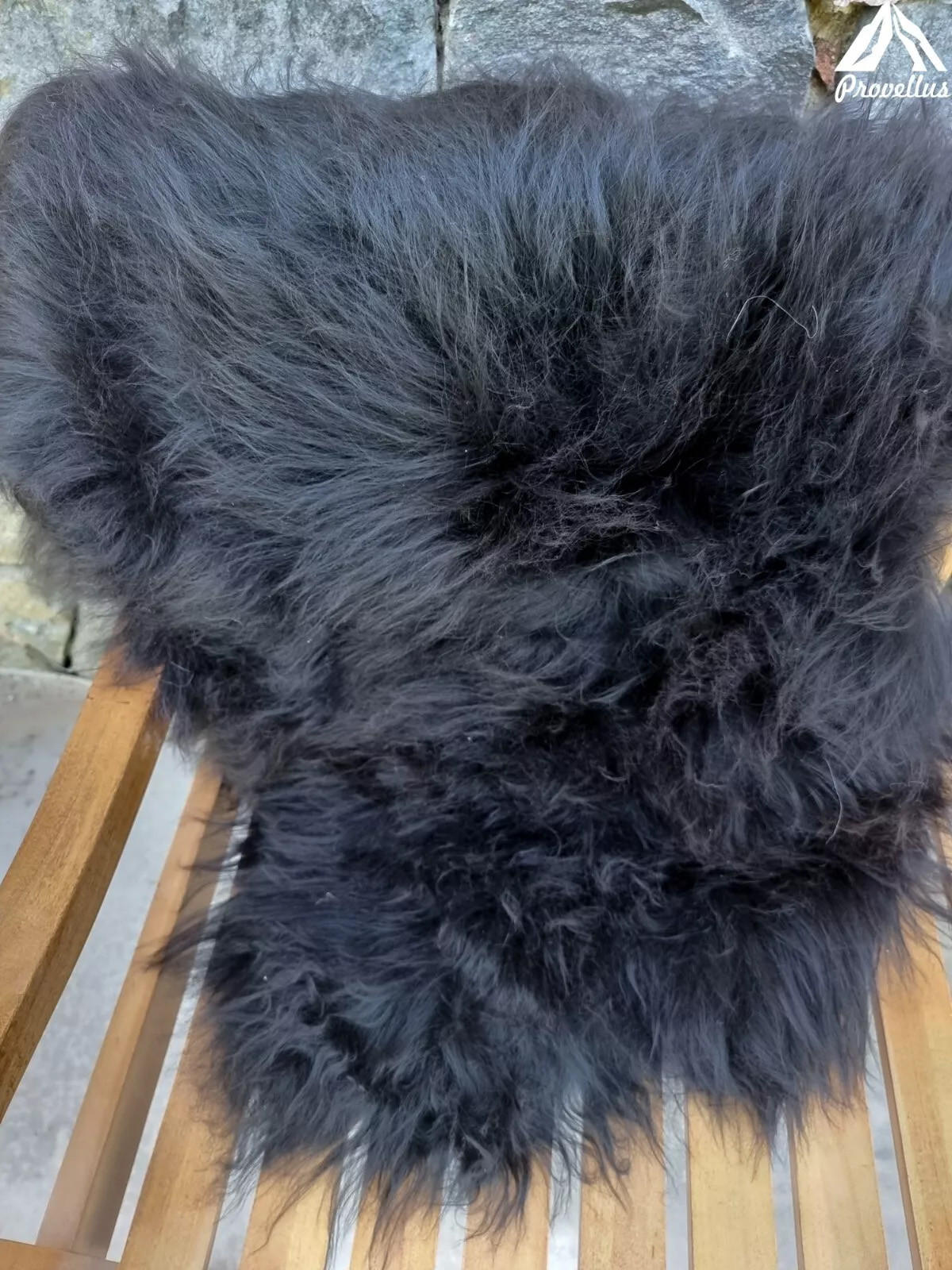 SCHAFFELL Langhaar skandinavisch weich chromfrei Natur Dunkel ca. 115 cm - Dunkelbraun, Fell (65/115cm) - Provellus