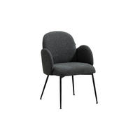 ESSZIMMERSTUHL DEON Schwarz Webstoff - Schwarz, Textil (59/84/62cm) - KAWOLA