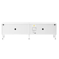 TV-ELEMENT180X35X49CM WeißLowboard mit 4 Türen und Metallfüßen für Wohnzimmer - Weiß, Holz (49.71/17.2/101.19cm) - Raelunyi