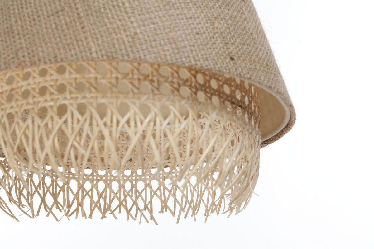 HÄNGELEUCHTE Beige 30/27 cm - Beige, Naturmaterialen (30/1.3/27cm) - ONZENO
