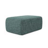 POUF Strukturstoff Stoff Blau - Blau/Blaugrau, Kunststoff/Textil (102/40/62cm) - Makamii