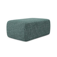 POUF Strukturstoff Stoff Blau - Blau/Blaugrau, Kunststoff/Textil (102/40/62cm) - Makamii