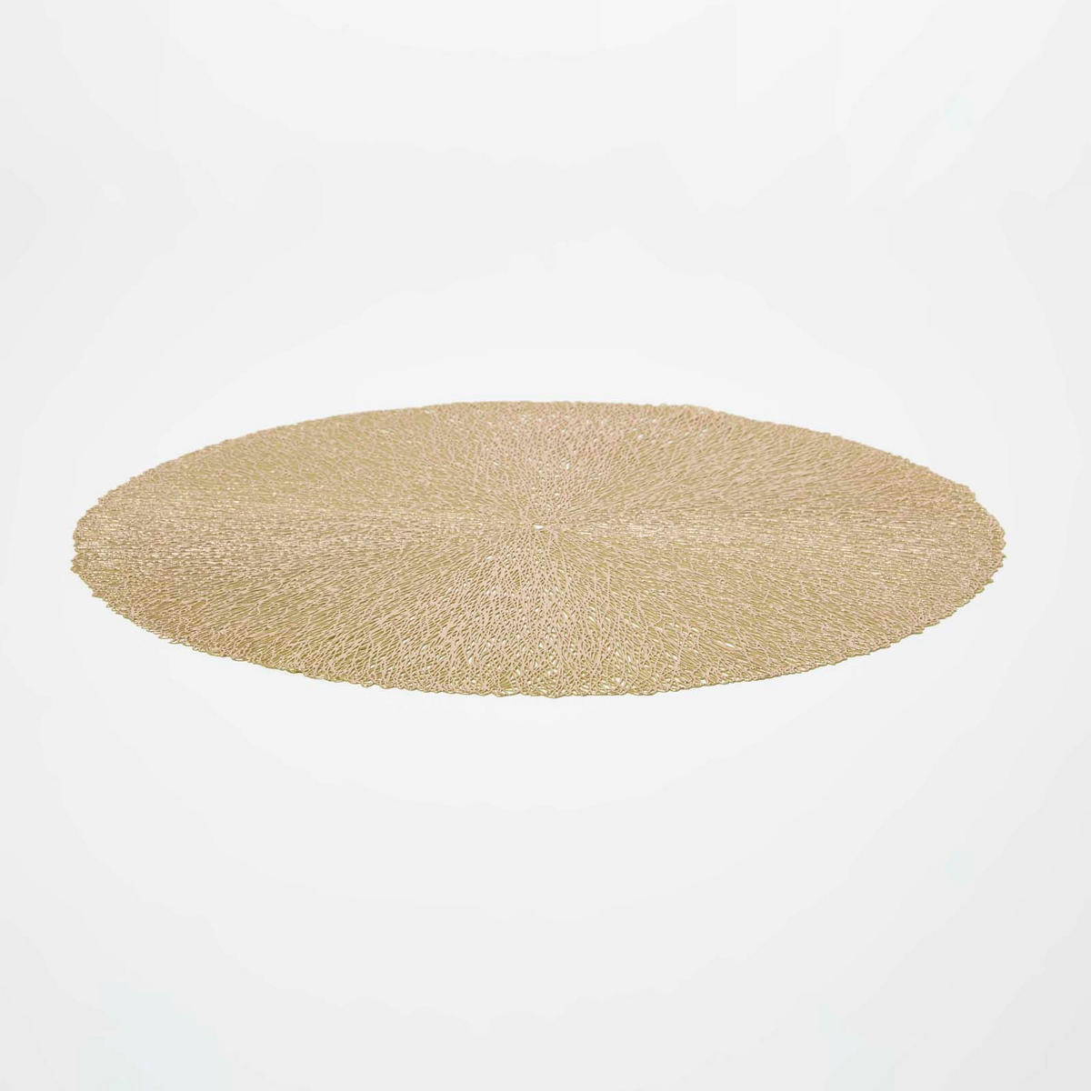 TISCHSET rund im 4er-Set, gold, 38 cm - Goldfarben, Kunststoff (38/38cm) - Homescapes