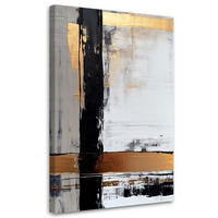 KUNSTDRUCK Gold 40/60 cm - Goldfarben, Textil (40/60cm) - KUNSTLOFT